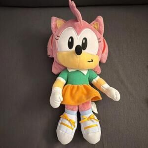 Sonic the Hedgehog Amy Rose 9 inch Classic Plush 2024 Jakks Pacific